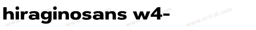 hiraginosans w4字体转换